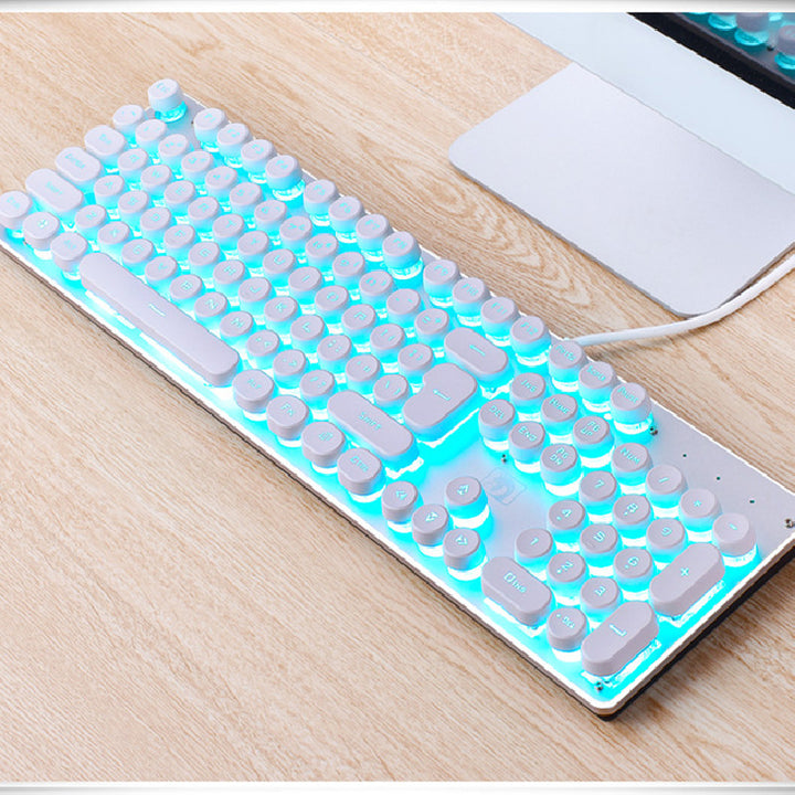 Desktop Home Punk Retro Luminous Keyboard