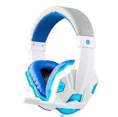 Gaming Headset Mic LED Headphones
